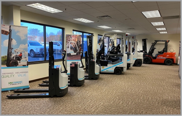 Electric Forklifts Showroom